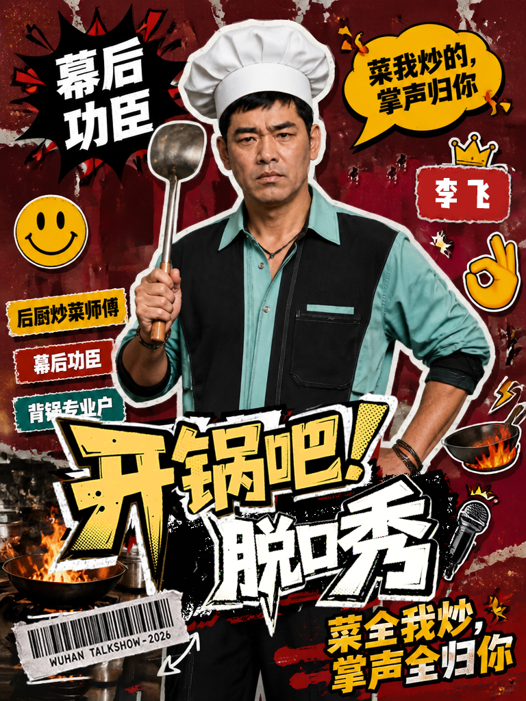 李飞，后厨炒菜师傅