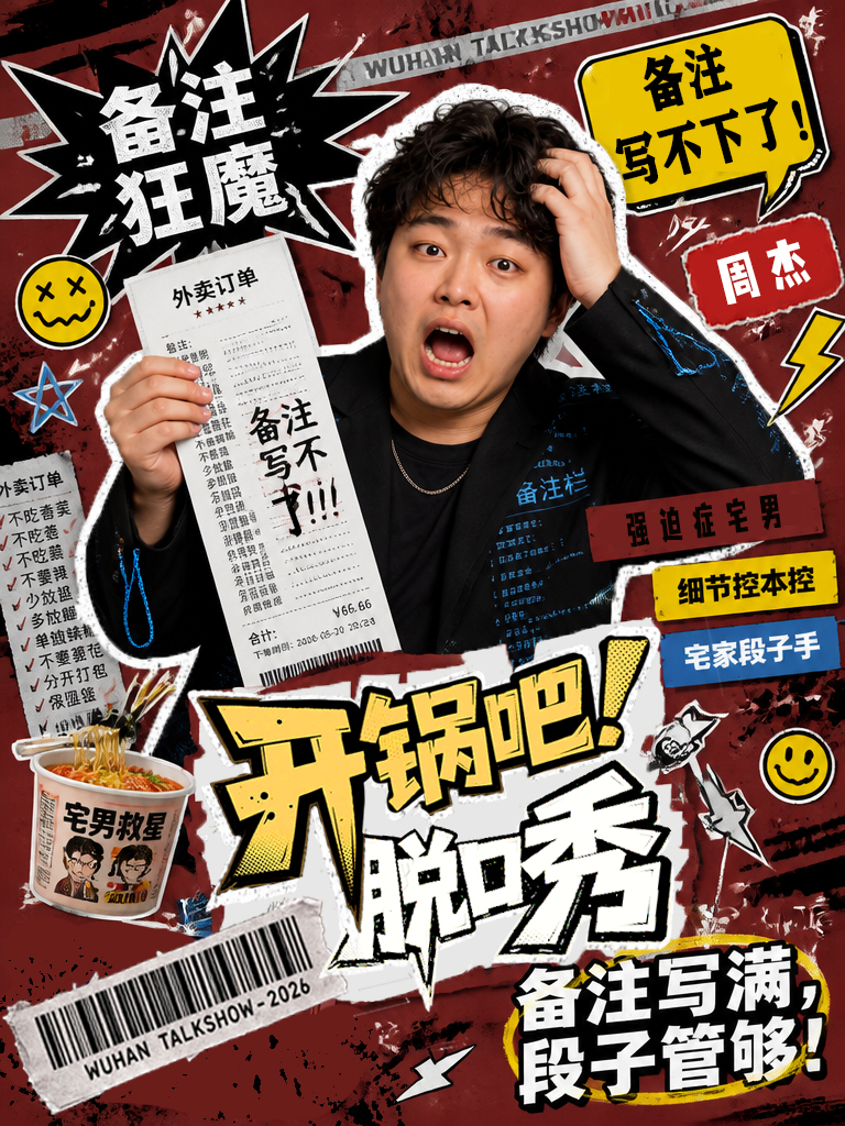 周杰，备注强迫症宅男
